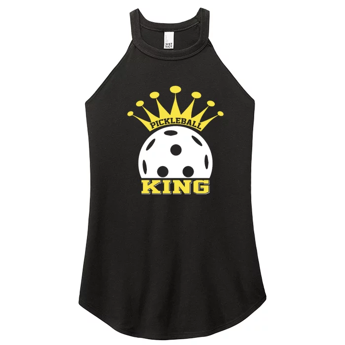 Pickleball King Paddles Player Gift Women’s Perfect Tri Rocker Tank