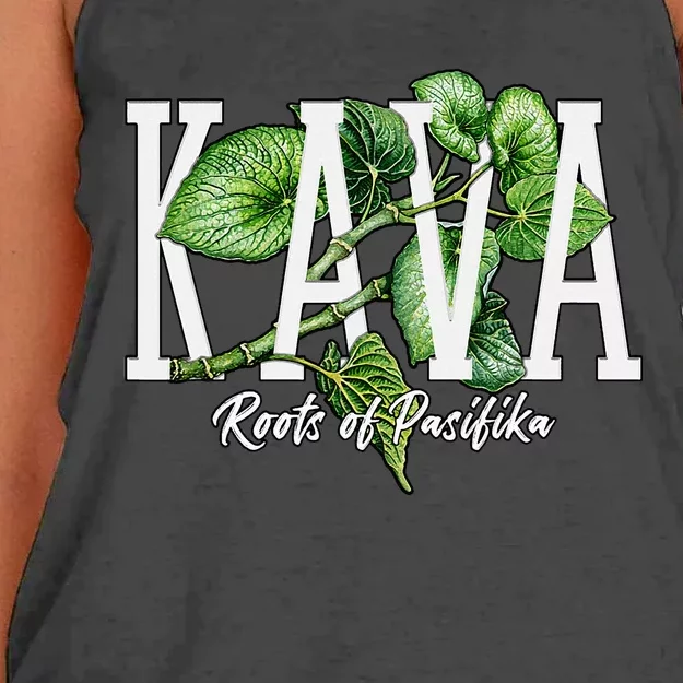 Pasifika Kava Roots Micronesian Melanesian Polynesian Women's Knotted Racerback Tank