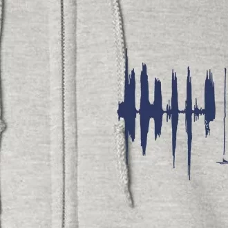 Piano Keys Sound Wave Keyboard Full Zip Hoodie