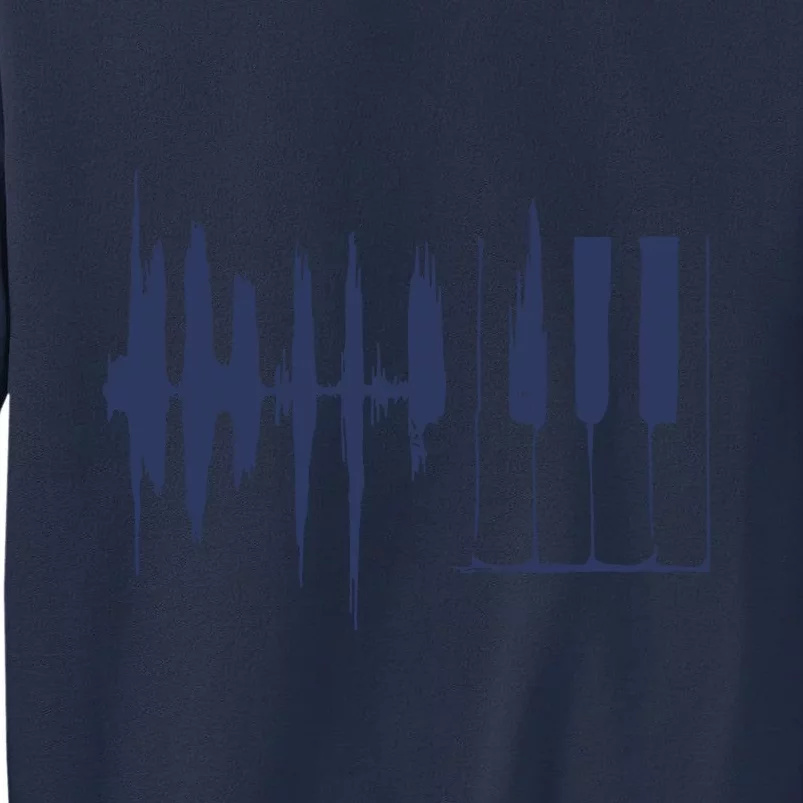 Piano Keys Sound Wave Keyboard Sweatshirt