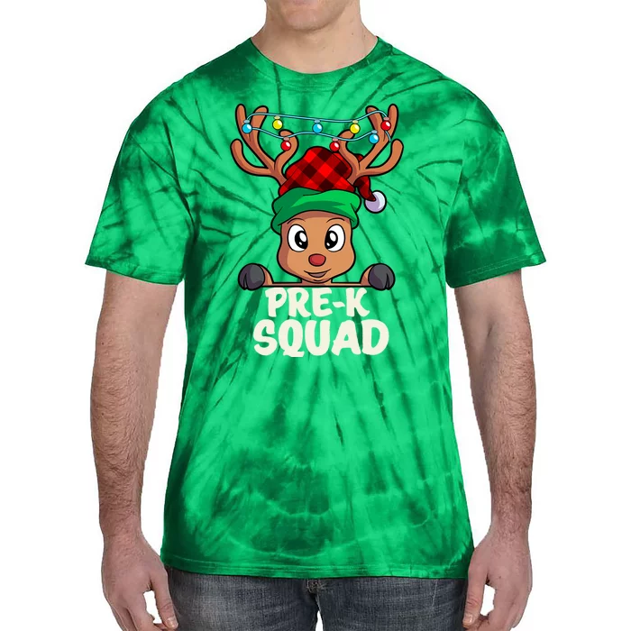 Pre K Squad Cute Teacher Christmas School For Teachers Tie-Dye T-Shirt