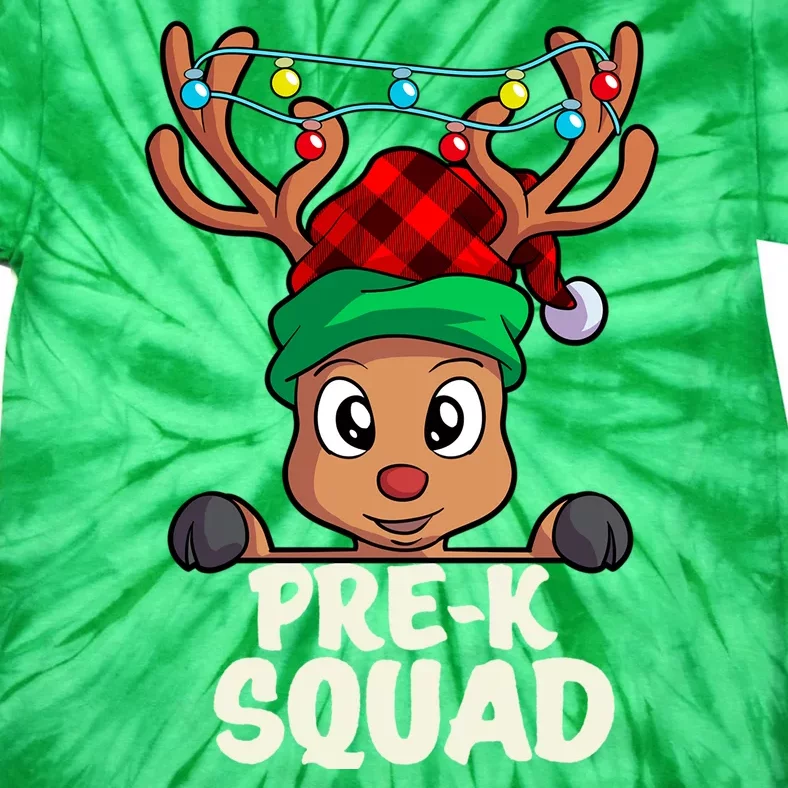 Pre K Squad Cute Teacher Christmas School For Teachers Tie-Dye T-Shirt