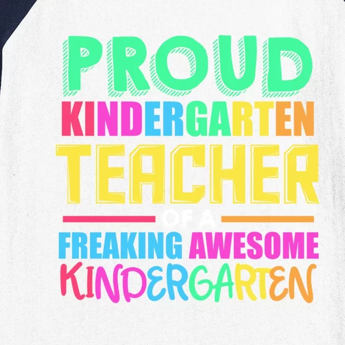 Proud Kindergarten Teacher Kindergarten Gift Baseball Sleeve Shirt