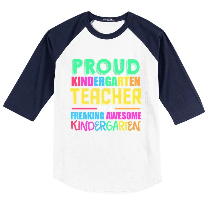 Proud Kindergarten Teacher Kindergarten Gift Baseball Sleeve Shirt