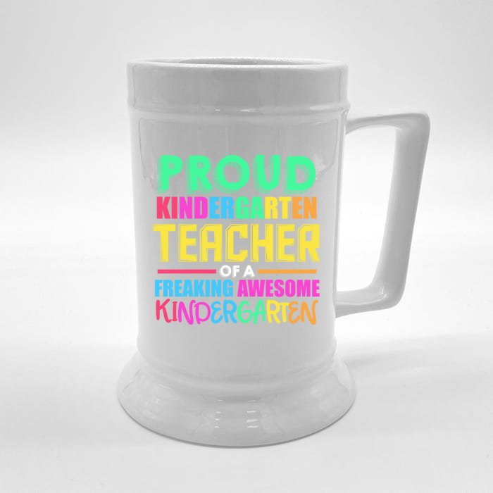 Proud Kindergarten Teacher Kindergarten Gift Front & Back Beer Stein