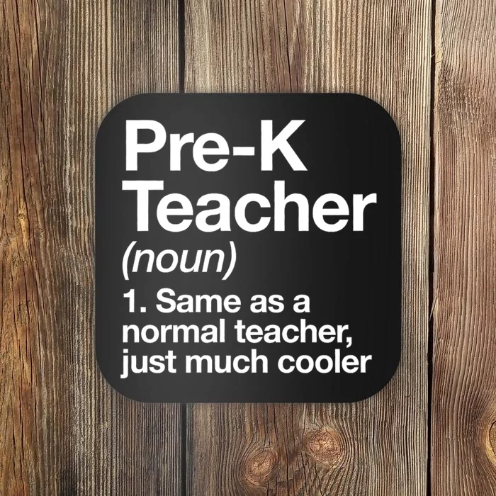 Pre K Teacher Definition Kindergarten Funny Back To School Coaster