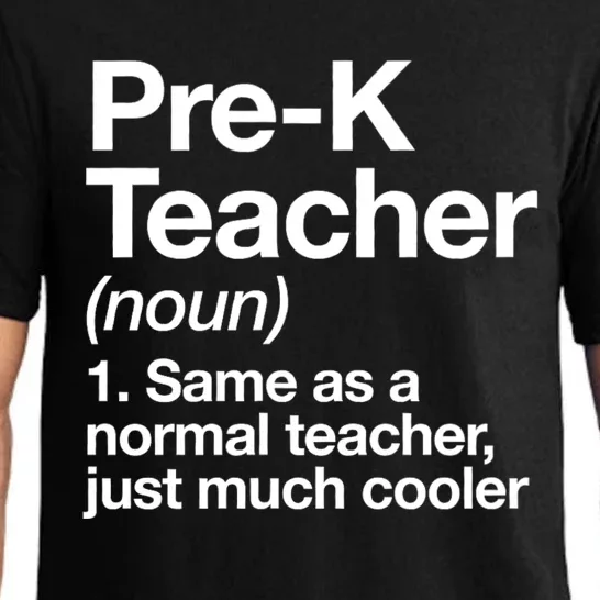 Pre K Teacher Definition Kindergarten Funny Back To School Pajama Set