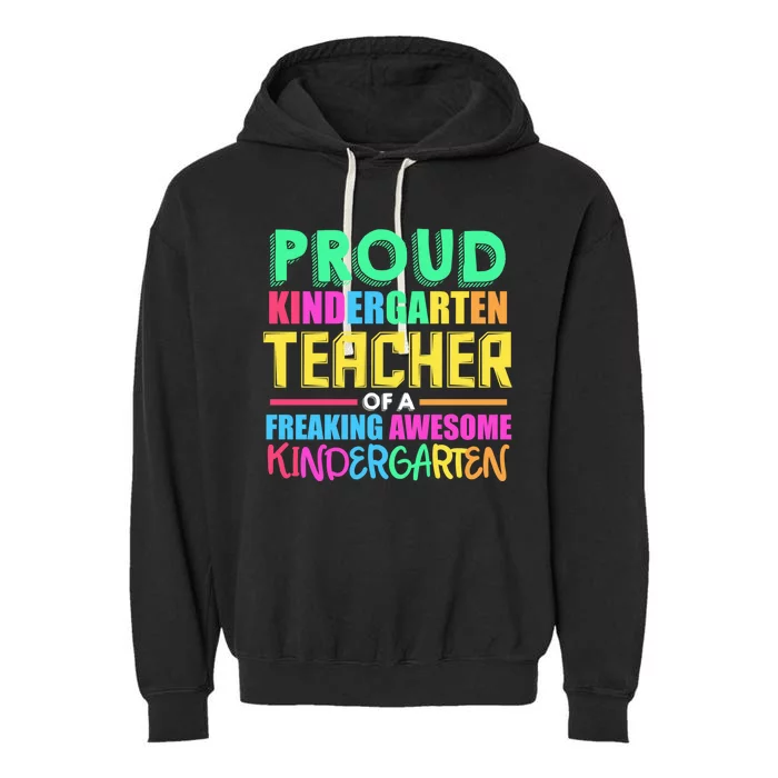 Proud Kindergarten Teacher Kindergarten Cute Gift Garment-Dyed Fleece Hoodie