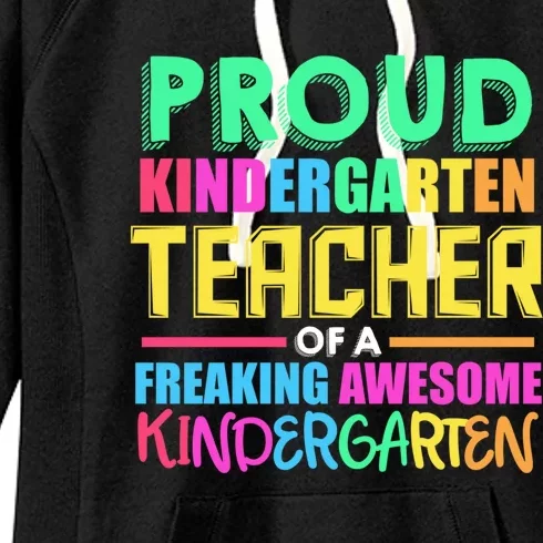 Proud Kindergarten Teacher Kindergarten Cute Gift Women's Fleece Hoodie