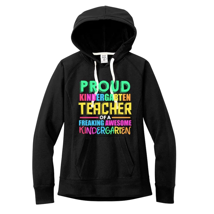 Proud Kindergarten Teacher Kindergarten Cute Gift Women's Fleece Hoodie