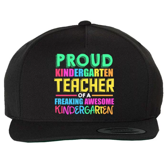 Proud Kindergarten Teacher Kindergarten Cute Gift Wool Snapback Cap