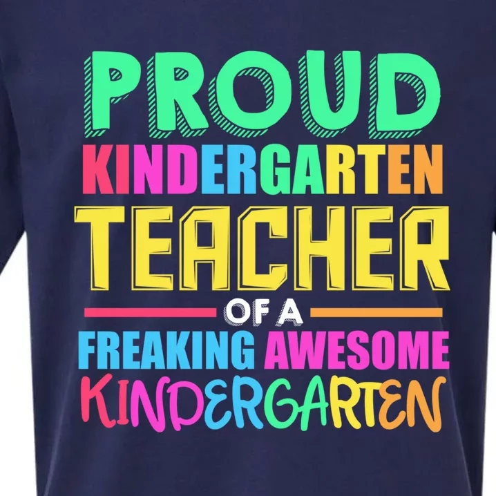 Proud Kindergarten Teacher Kindergarten Cute Gift Sueded Cloud Jersey T-Shirt