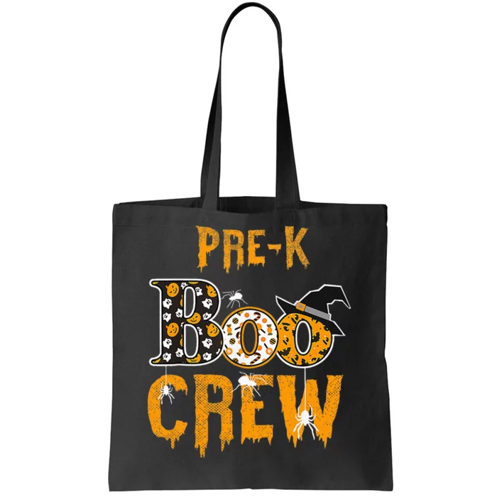 Pre K Teacher Boo Crew Halloween Pre K Teacher Tote Bag