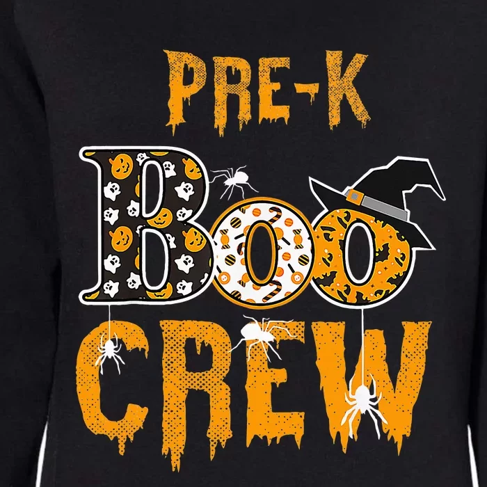 Pre K Teacher Boo Crew Halloween Pre K Teacher Womens California Wash Sweatshirt