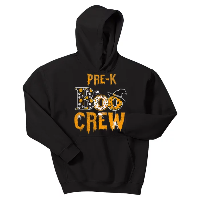 Pre K Teacher Boo Crew Halloween Pre K Teacher Kids Hoodie