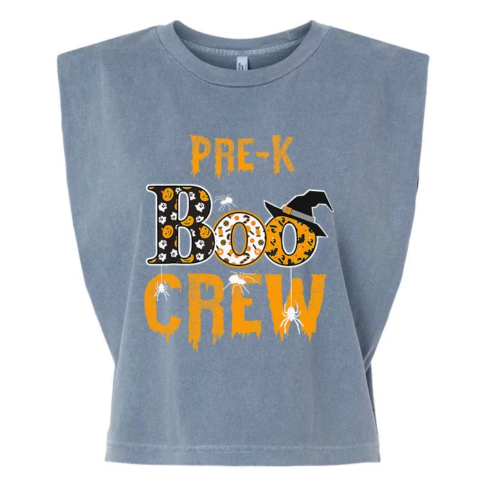 Pre K Teacher Boo Crew Halloween Pre K Teacher Garment-Dyed Women's Muscle Tee