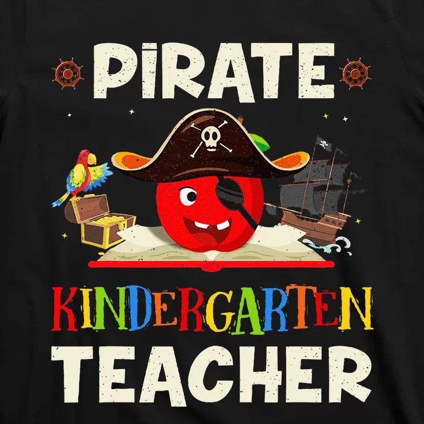 Pirate Kindergarten Teacher For Halloween Tees Pirate Day T-Shirt