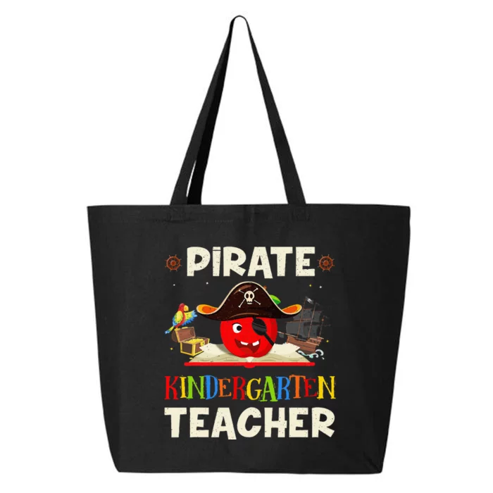 Pirate Kindergarten Teacher For Halloween Tees Pirate Day 25L Jumbo Tote