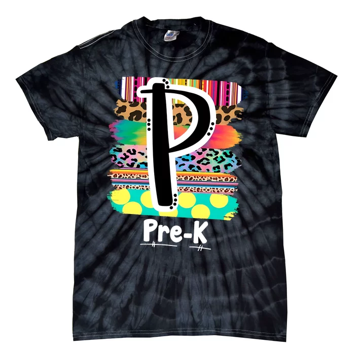 PreK Kindergarten Teachers Team 1st Day Of School Tie-Dye T-Shirt