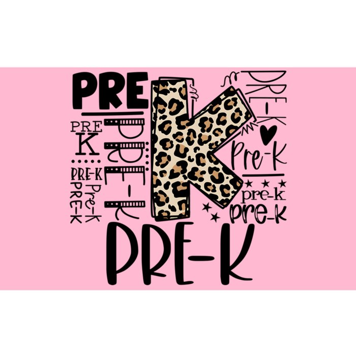 Pre K Typography Team Pre K Teacher Back To School Bumper Sticker