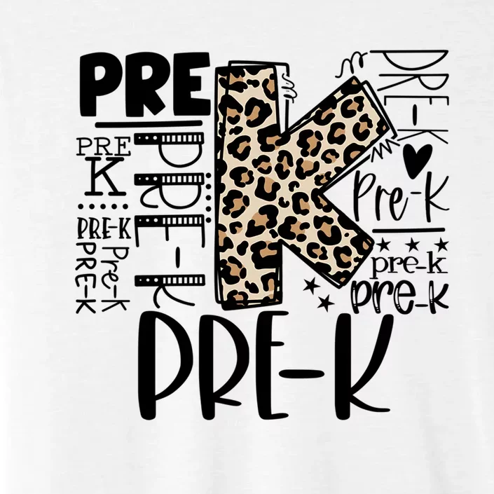 Pre K Typography Team Pre K Teacher Back To School ChromaSoft Performance T-Shirt