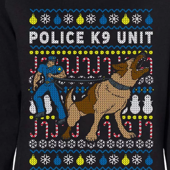 Police K9 Unit Gift For Christmas Womens California Wash Sweatshirt