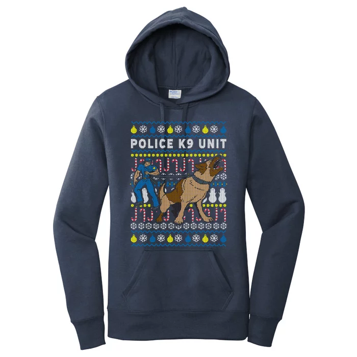 Police K9 Unit Gift For Christmas Women's Pullover Hoodie