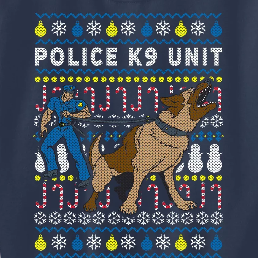 Police K9 Unit Gift For Christmas Kids Sweatshirt