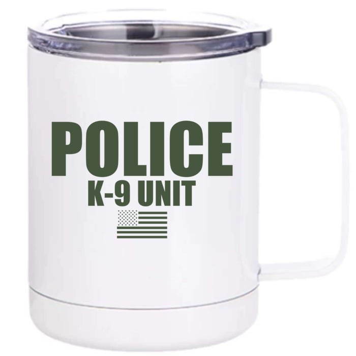 Police Kgift9 Unit Uniform Gift Front & Back 12oz Stainless Steel Tumbler Cup