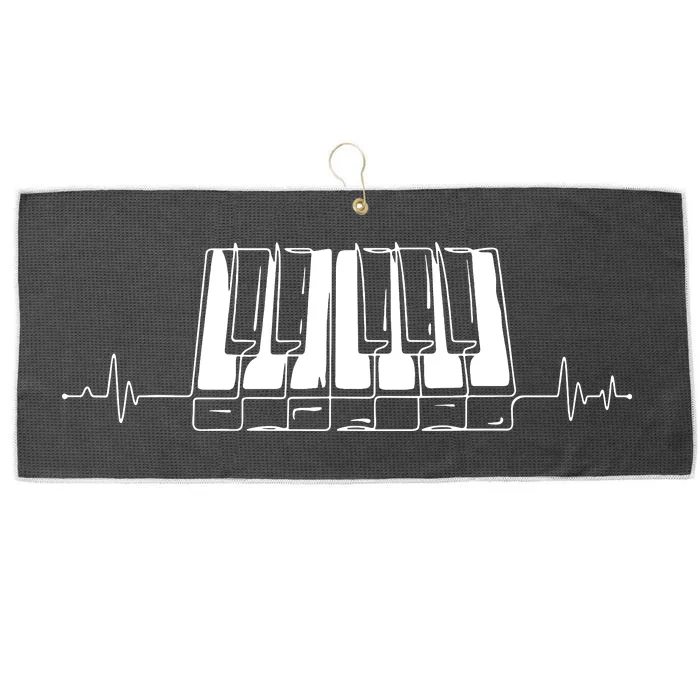 Piano Keys Vintage Style Musical Keyboard Piano Large Microfiber Waffle Golf Towel