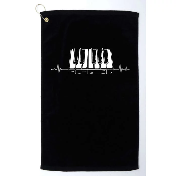 Piano Keys Vintage Style Musical Keyboard Piano Platinum Collection Golf Towel