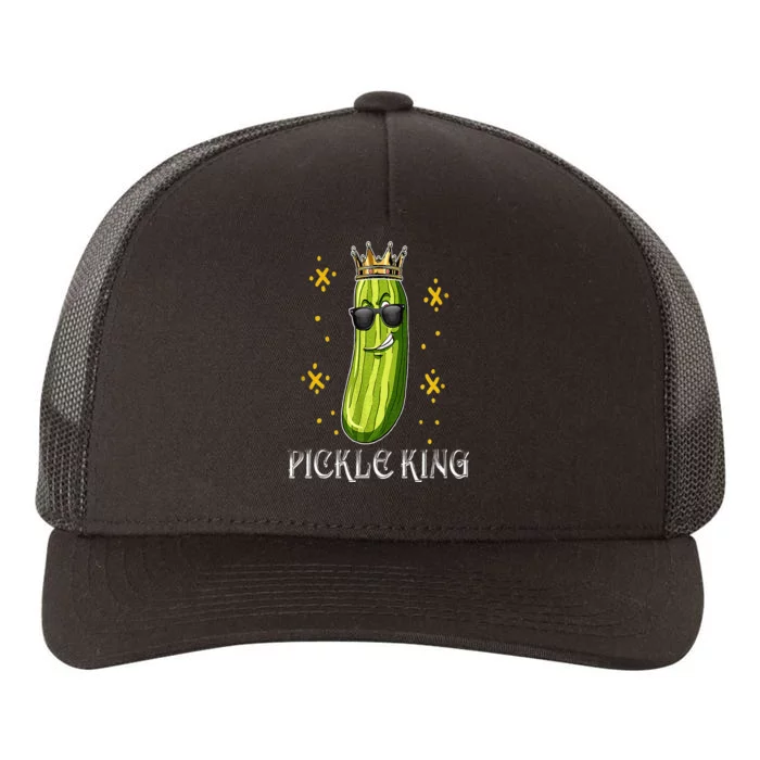 Pickle King Vegan Funny Cucumber Vegetable Pickles Lover Yupoong Adult 5-Panel Trucker Hat