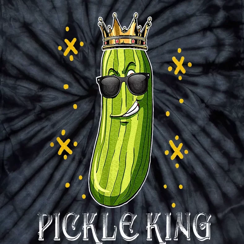 Pickle King Vegan Funny Cucumber Vegetable Pickles Lover Tie-Dye T-Shirt