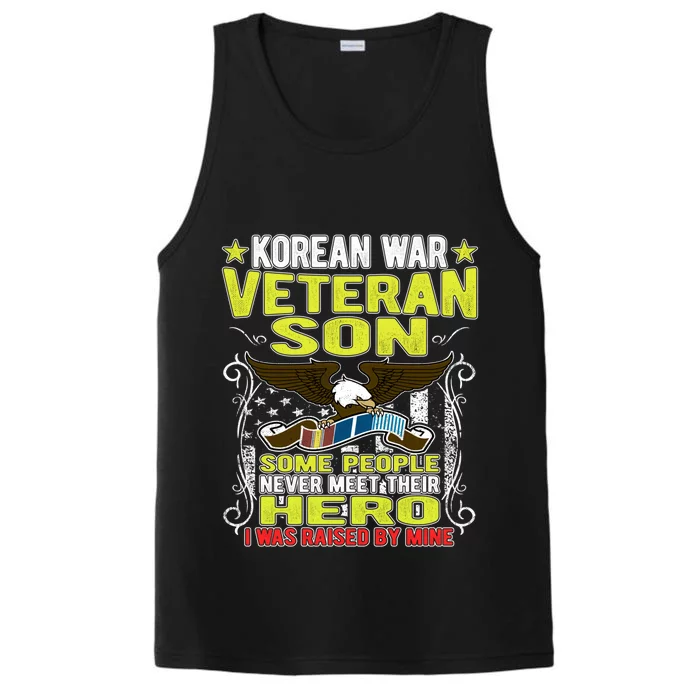 Proud Korean War Veteran Son Cool Gift Military Veterans Gift Meaningful Gift Performance Tank