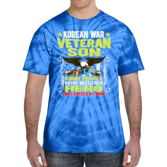 Proud Korean War Veteran Son Cool Gift Military Veterans Gift Meaningful Gift Tie-Dye T-Shirt