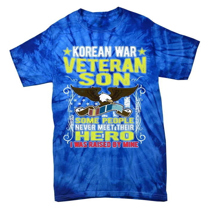 Proud Korean War Veteran Son Cool Gift Military Veterans Gift Meaningful Gift Tie-Dye T-Shirt