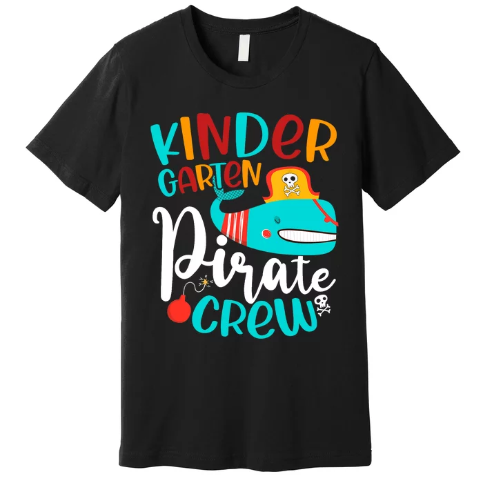 Pirate Kinder Whale Costume Kindergarten Teacher Halloween Premium T-Shirt