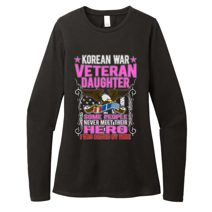 Proud Korean War Veteran Daughter Gift I Was Raised By Mine Womens CVC Long Sleeve Shirt