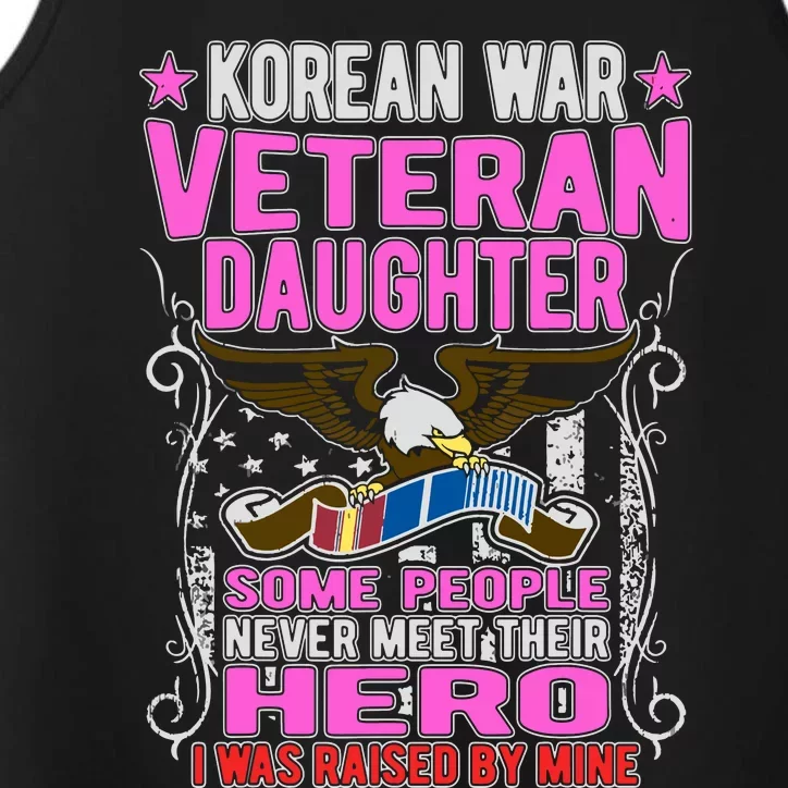 Proud Korean War Veteran Daughter Gift I Was Raised By Mine Performance Tank