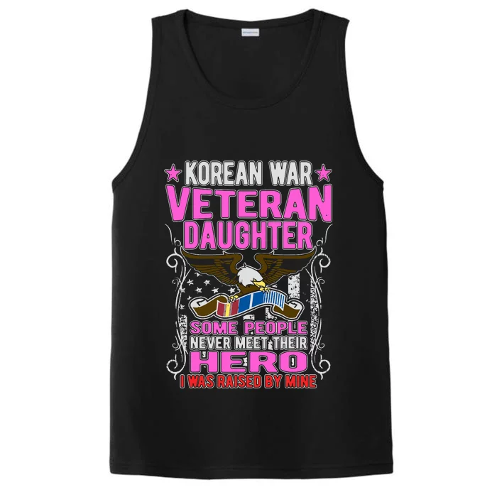 Proud Korean War Veteran Daughter Gift I Was Raised By Mine Performance Tank