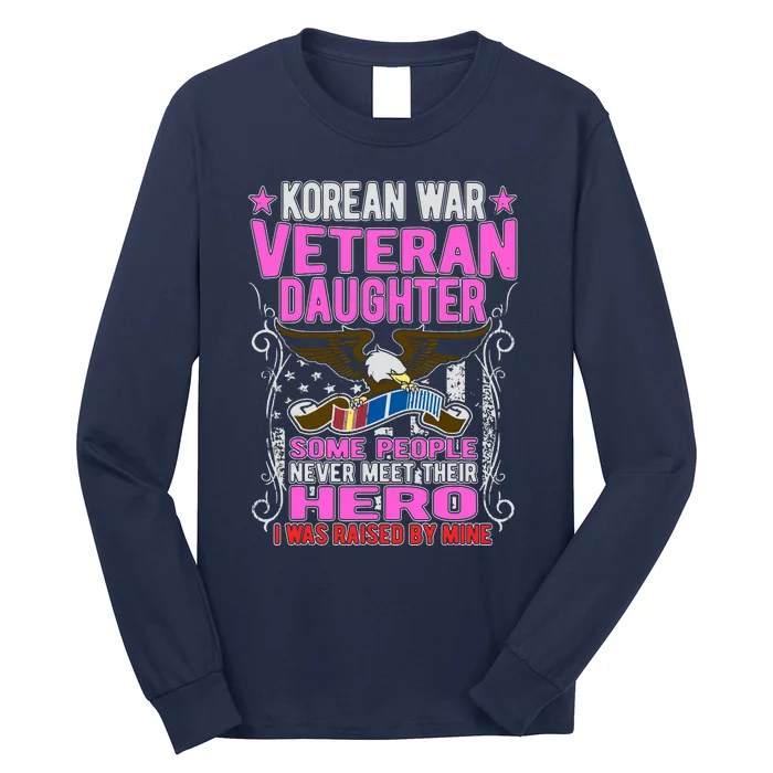 Proud Korean War Veteran Daughter Gift I Was Raised By Mine Long Sleeve Shirt