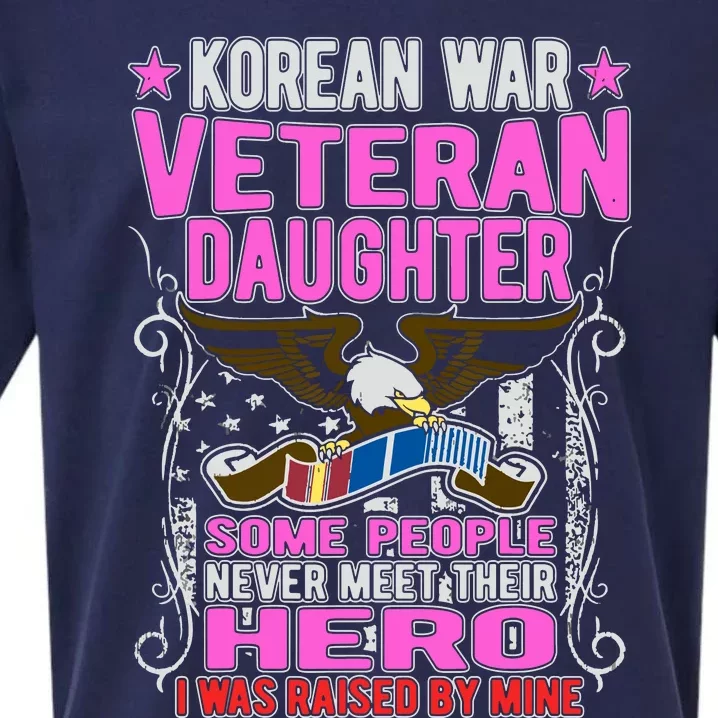 Proud Korean War Veteran Daughter Gift I Was Raised By Mine Sueded Cloud Jersey T-Shirt