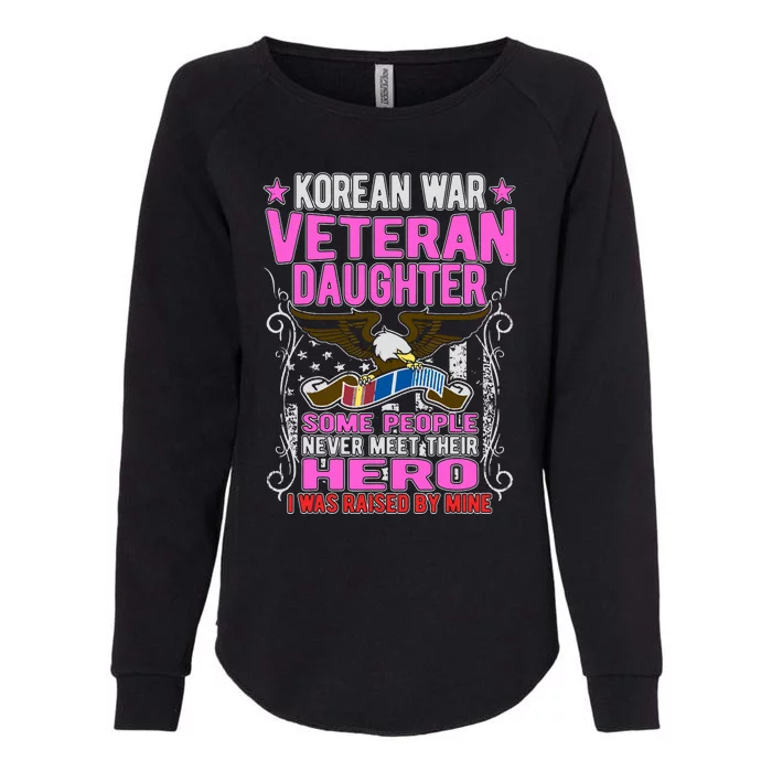 Proud Korean War Veteran Daughter Gift I Was Raised By Mine Womens California Wash Sweatshirt