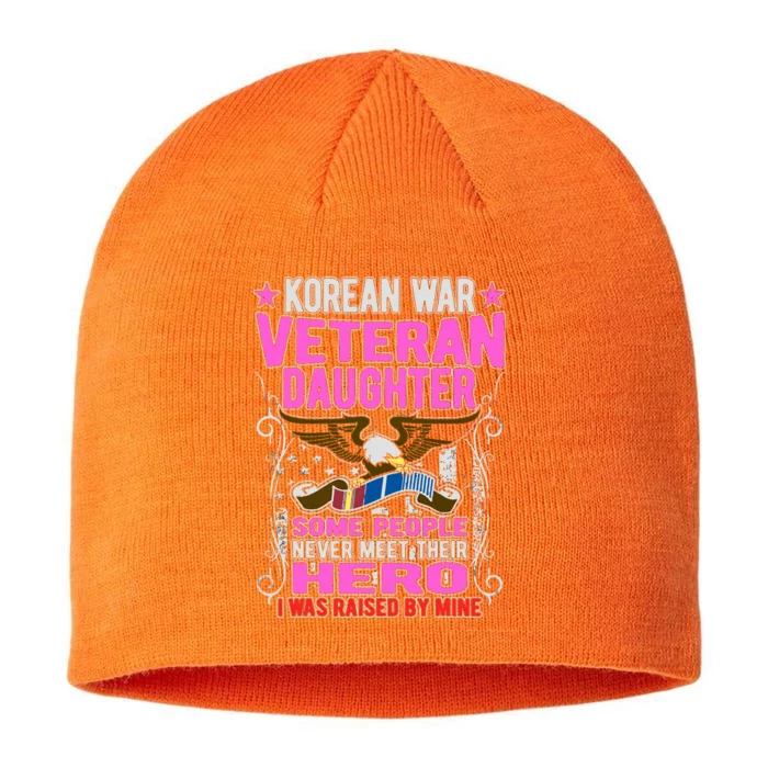 Proud Korean War Veteran Daughter Gift I Was Raised By Mine 8 1/2in Sustainable Knit Beanie