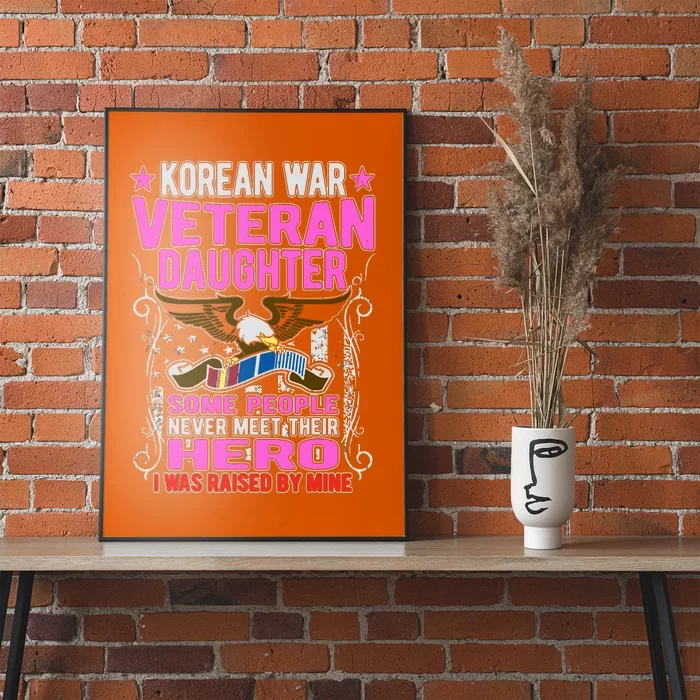 Proud Korean War Veteran Daughter Gift I Was Raised By Mine Poster