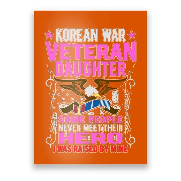 Proud Korean War Veteran Daughter Gift I Was Raised By Mine Poster