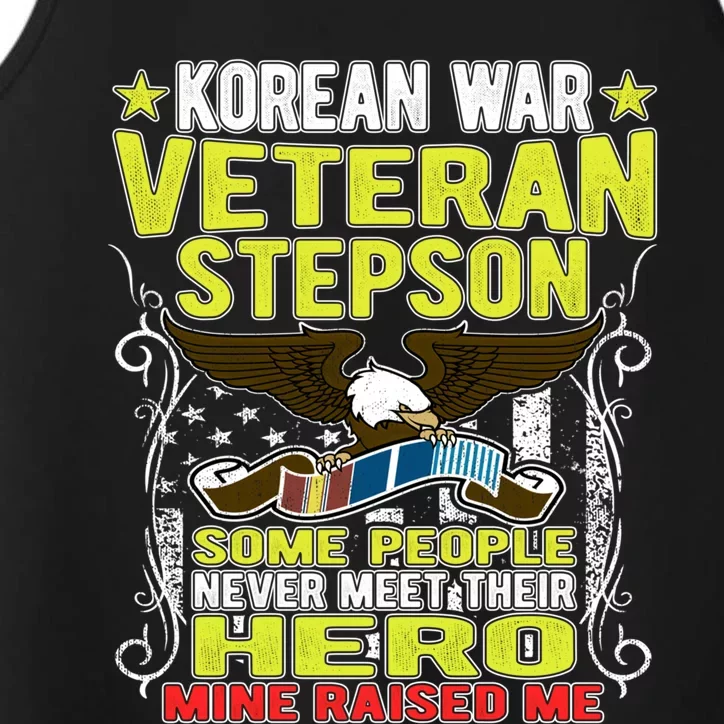 Proud Korean War Veteran Stepson Gift Military Veteran Son Gift Cool Gift Performance Tank