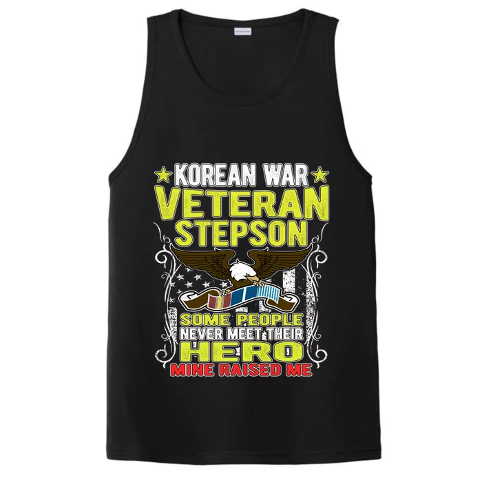 Proud Korean War Veteran Stepson Gift Military Veteran Son Gift Cool Gift Performance Tank