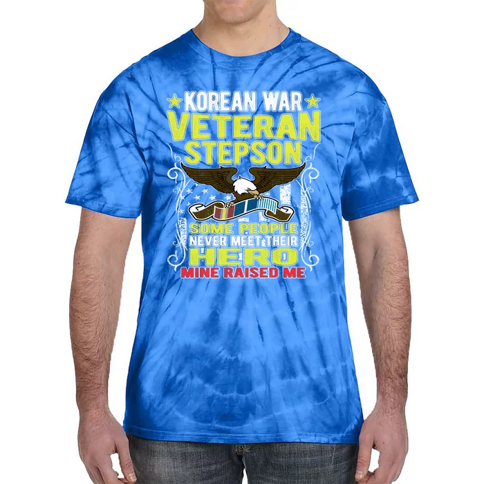 Proud Korean War Veteran Stepson Gift Military Veteran Son Gift Cool Gift Tie-Dye T-Shirt