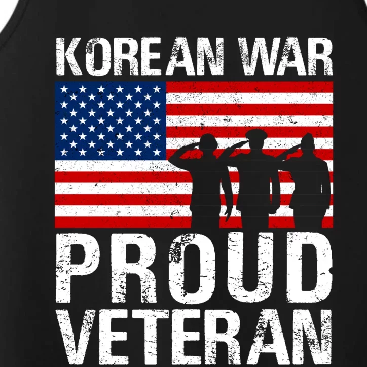 Proud Korean War Veteran Funny Gift Military Performance Tank